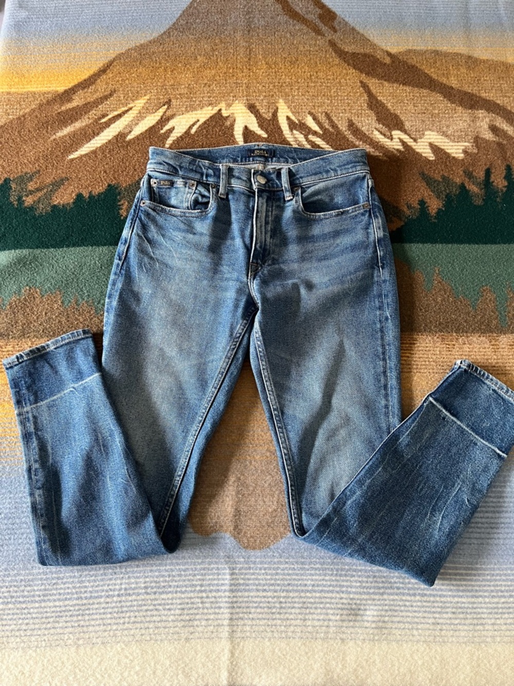 Ralph Lauren Polo Mid-Rise Skinny Light Blue Jeans